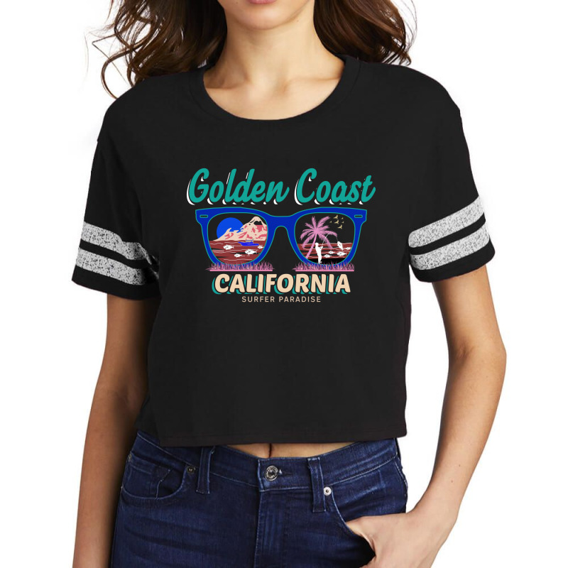 Golden Coast Scorecard Crop Tee by TrendTee | Artistshot