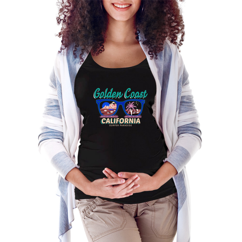 Golden Coast Maternity Scoop Neck T-shirt by TrendTee | Artistshot