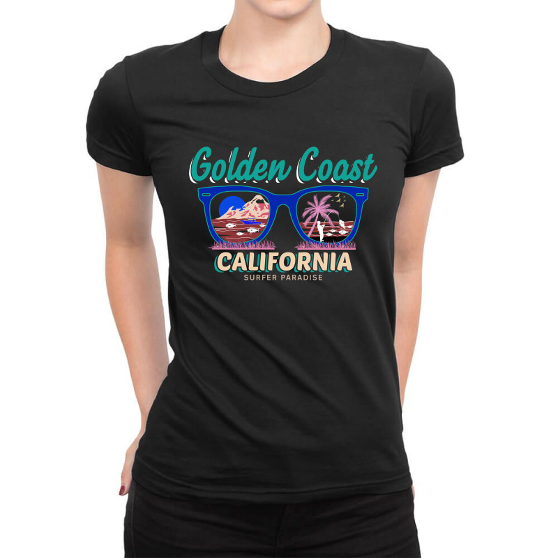 Golden Coast Ladies Fitted T-Shirt by TrendTee | Artistshot