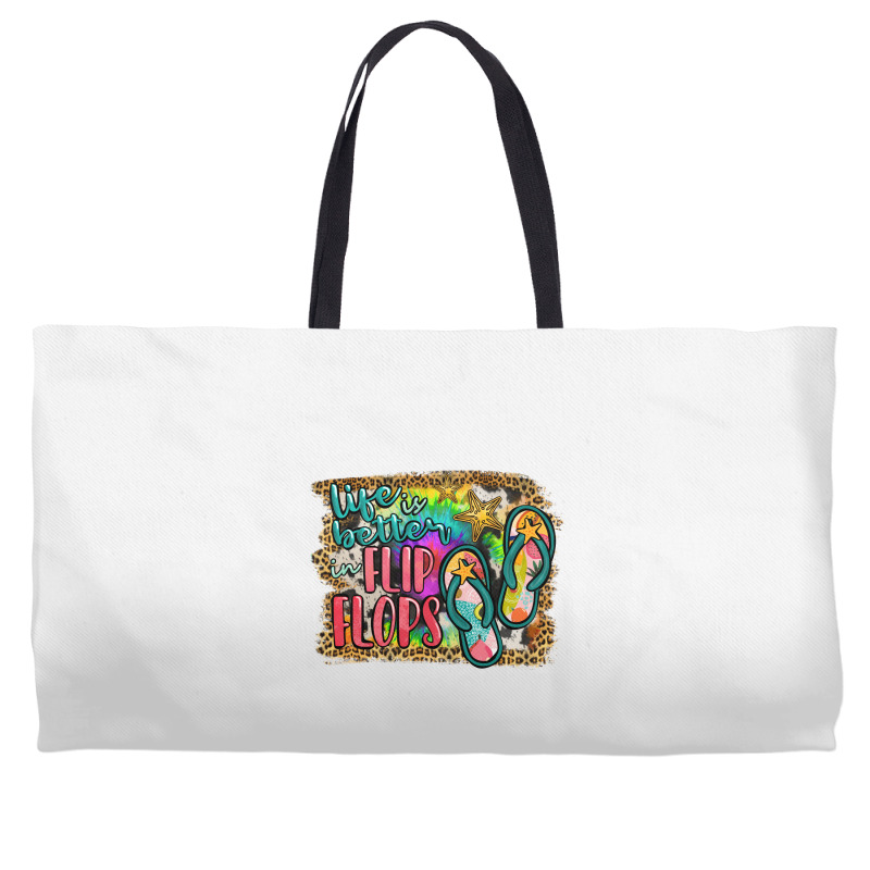 Life Is Better In Flip Flops Weekender Totes | Artistshot