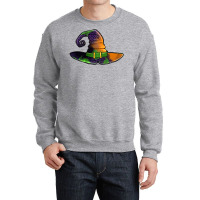 Purple Leopard Witch Hat Crewneck Sweatshirt | Artistshot