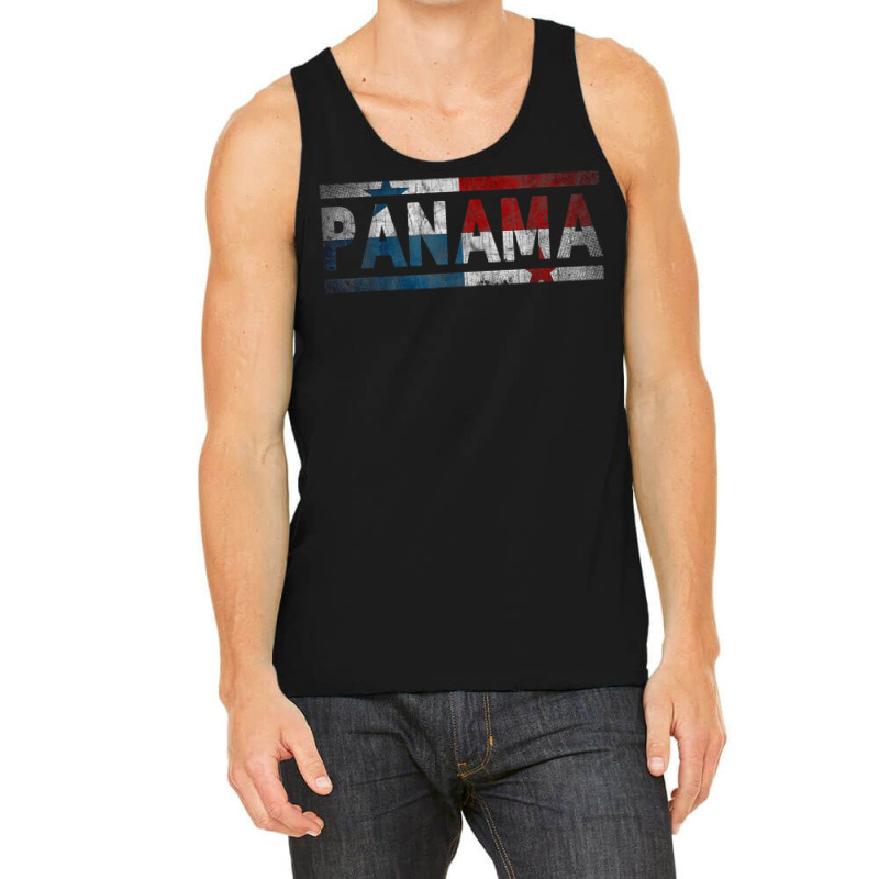 Panama Retro Flag T Shirt Panamanian Distressed Graphic T Shirt Tank Top by johnjosephmenk | Artistshot