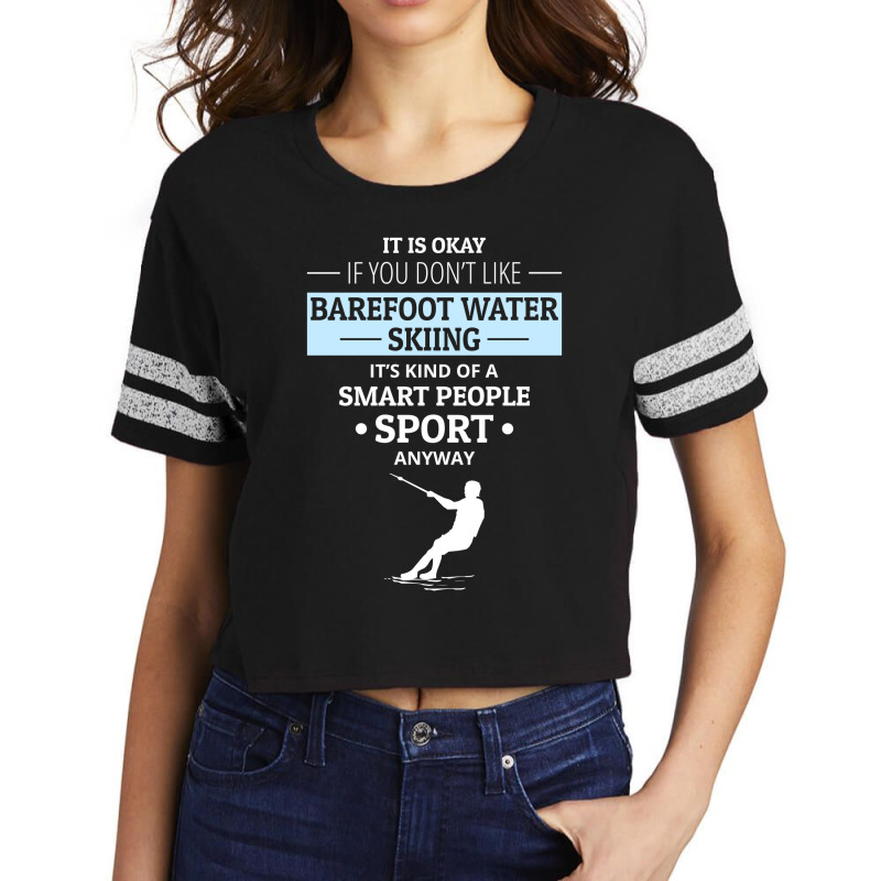 Barefoot Skiing Water Sport Motorboat Scorecard Crop Tee by Tasteful Tees | Artistshot