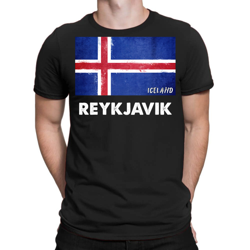 Reykjavik Iceland Flag Shirt  Reykjavik Long Sleeve T Shirt T-Shirt by erinlorrai | Artistshot