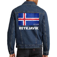 Reykjavik Iceland Flag Shirt  Reykjavik Long Sleeve T Shirt Men Denim Jacket | Artistshot