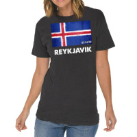 Reykjavik Iceland Flag Shirt  Reykjavik Long Sleeve T Shirt Vintage T-shirt | Artistshot