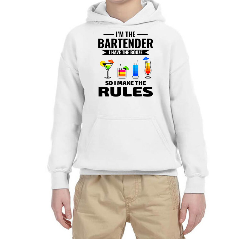 Bartender Barkeep Barman Barmaid Mixologist Funny Youth Hoodie by Tasteful Tees | Artistshot