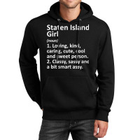 Womens Staten Island Ny New York Funny City Home Roots Girl Gift V Nec Unisex Hoodie | Artistshot