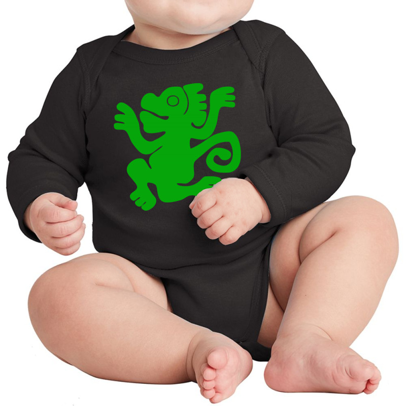 Green Monkeys Long Sleeve Baby Bodysuit | Artistshot