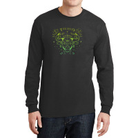 Taurus Zodiac Sign & Astrology Art Hand Drawn Green Taurus Long Sleeve Shirts | Artistshot