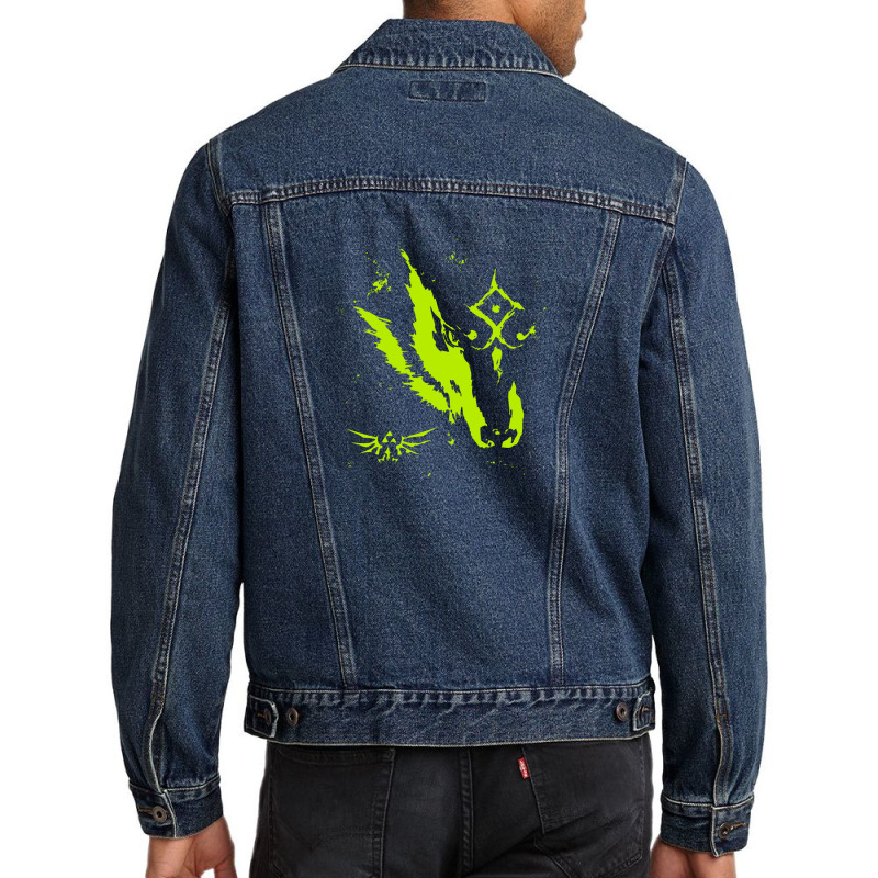 Wolf Link Men Denim Jacket by timindonesia | Artistshot