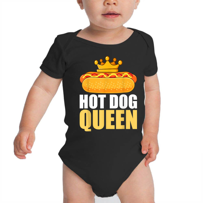 Funny Hot Dog For Women Girls Grilled Wiener Sausage Buns T Shirt Baby Bodysuit by copedoire | Artistshot