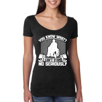 Handicap Wheelchair Disability Humor   Paraplegic T Shirt Women's Triblend Scoop T-shirt | Artistshot