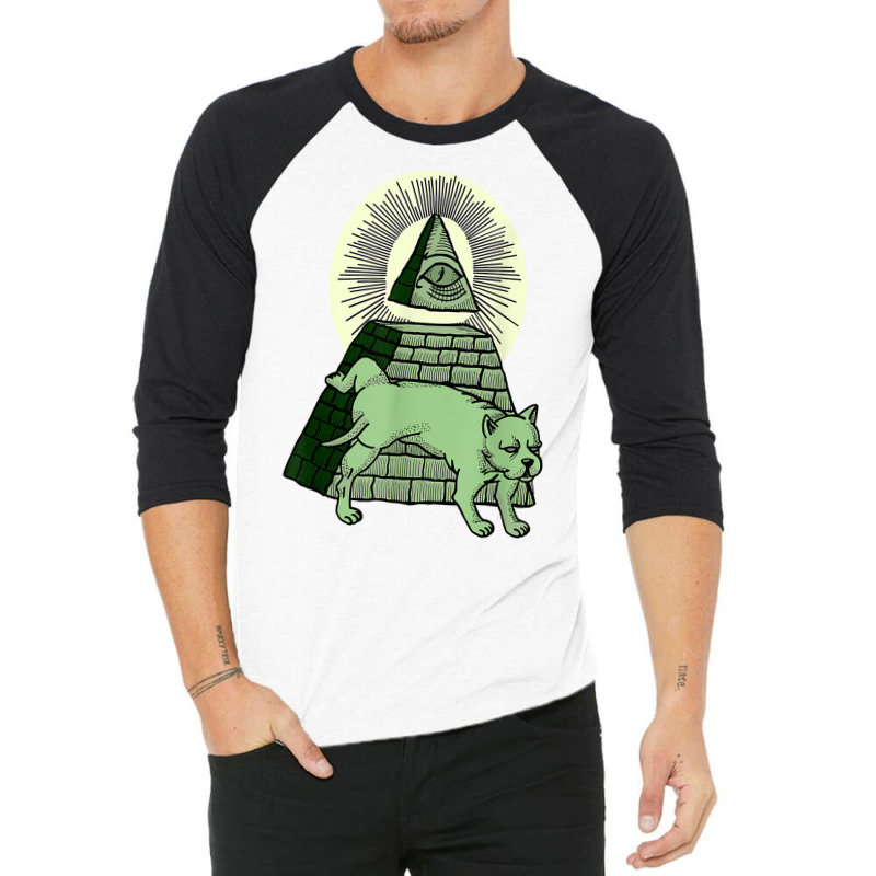 Fck Nwo Anti Illuminati All Seeing Eye Pyramide Mason T Shirt 3/4 Sleeve Shirt | Artistshot