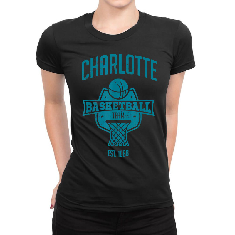 Distressed Hornet Retro Look Tailgate Party Fan Gift T Shirt Ladies Fitted T-Shirt by heartlytreleven | Artistshot