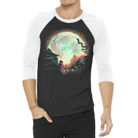 Thermal Moon Glow 3/4 Sleeve Shirt | Artistshot