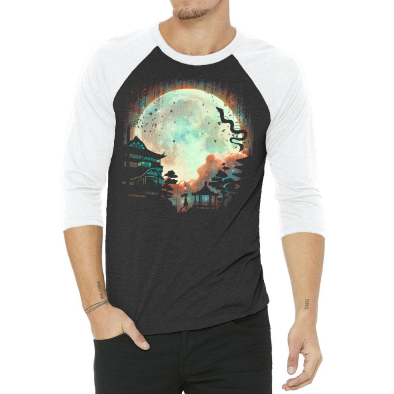 Thermal Moon Glow 3/4 Sleeve Shirt by chrisnom | Artistshot