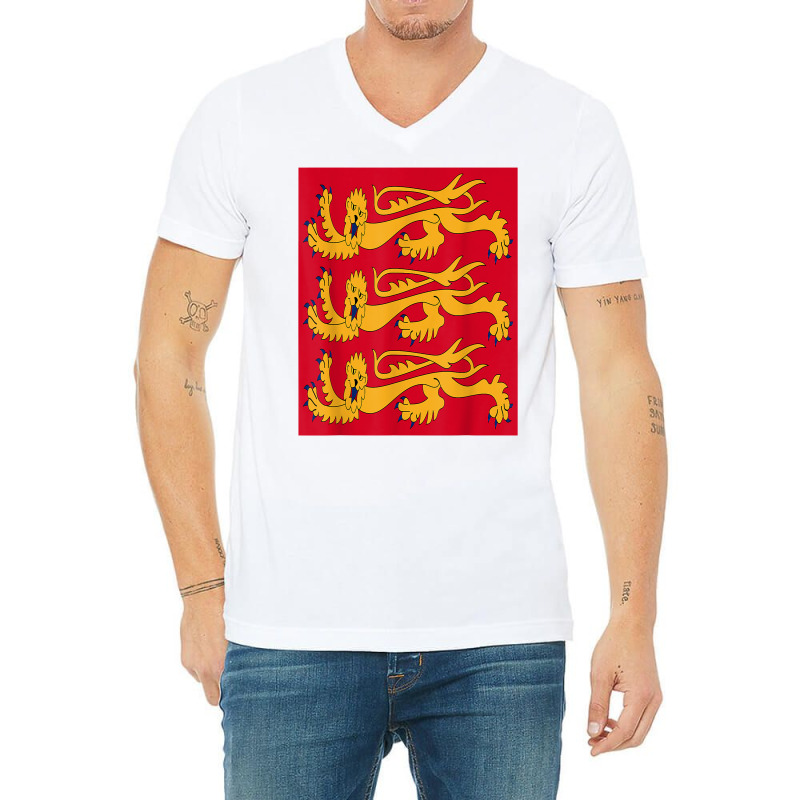 House Of Plantagenet T Shirt Angevin Empire Lancaster York V-neck Tee | Artistshot