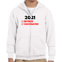 2021 Vaccinated (1) Youth Zipper Hoodie | Artistshot