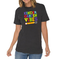 Kindergarten Vibes Shirt Funny Kindergarten Back To School Vintage T-shirt | Artistshot