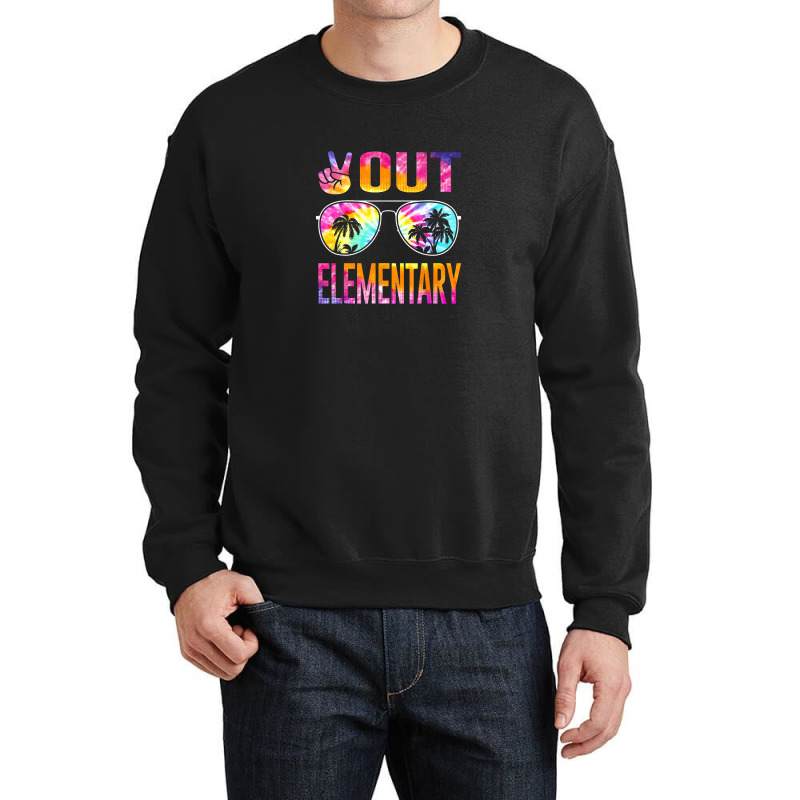 Last Day Of School Peace Out Elementary Teacher Kids Women Crewneck Sweatshirt | Artistshot