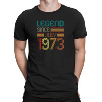 Legend Since July 1973 49 Years Old Vintage 49th Birthday T-shirt | Artistshot