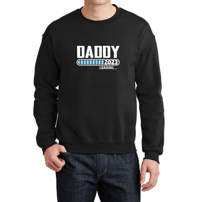 Mens New Dad 1st Time Dad Est 2023 Promoted To Daddy 2023 Father Crewneck Sweatshirt | Artistshot