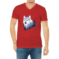 Wolf Forest V-neck Tee | Artistshot