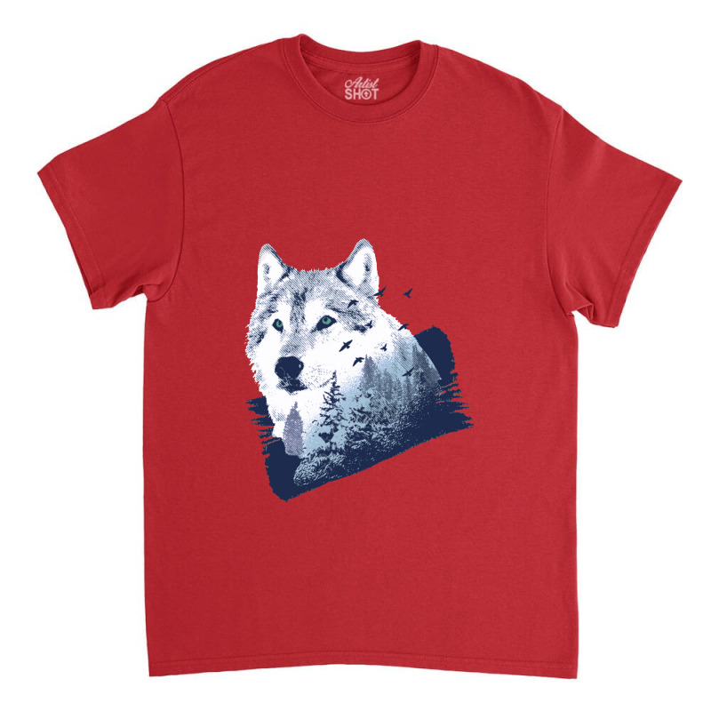 Wolf Forest Classic T-shirt by wulanguritnoo | Artistshot