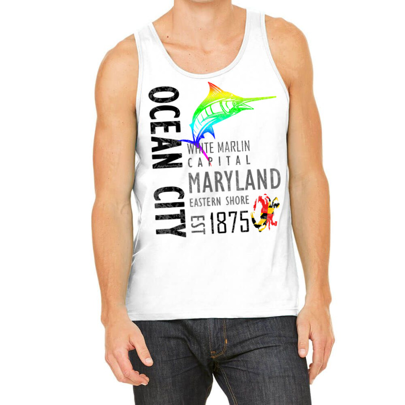 Ocean City Maryland White Marlin Capital Eastern Shore T Shirt Tank Top | Artistshot