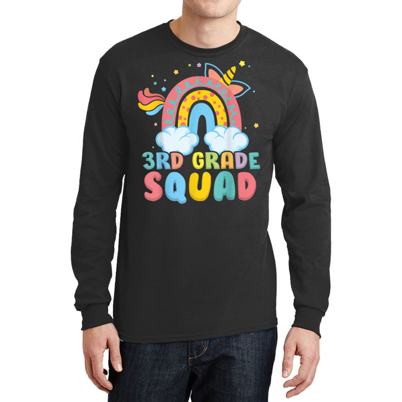 Rainbow Unicorn 3rd Grade Squad Long Sleeve Shirts | Artistshot