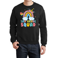 Rainbow Unicorn 3rd Grade Squad Crewneck Sweatshirt | Artistshot