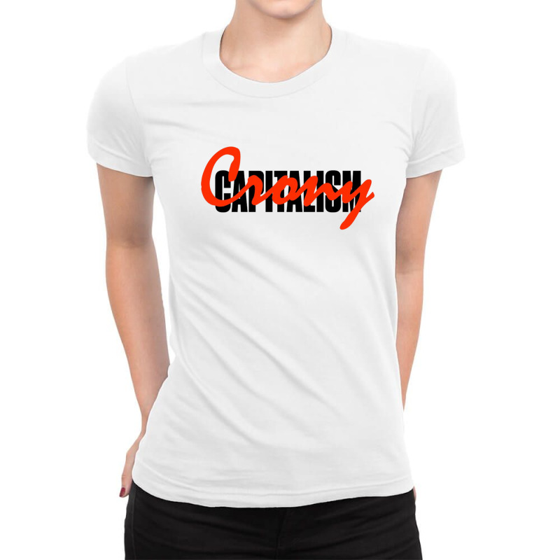 Capitalism Crony Ladies Fitted T-Shirt by NurB | Artistshot