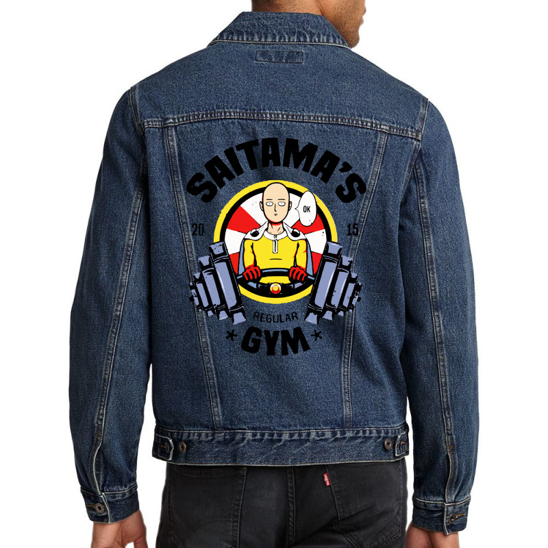 Saitama Gym Men Denim Jacket | Artistshot