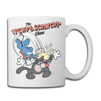 Us The Simpsons Itchy & Scratchy Hammer 01 Heather Grey H Pullover Hoo Coffee Mug | Artistshot