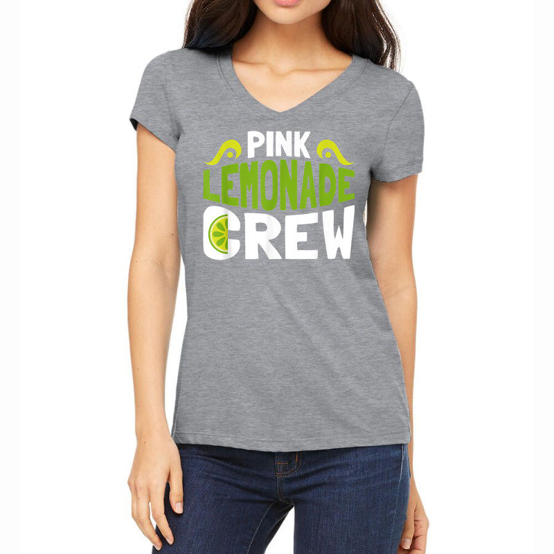 Pink Lemonade Stand Boss   Lemon Juice Lemonade Crew T Shirt Women's V-Neck T-Shirt by vazwttopperve | Artistshot