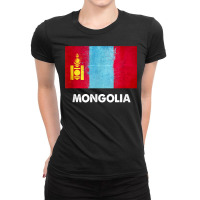 Mongolia Flag Shirt  Mongolian T Shirt Ladies Fitted T-shirt | Artistshot