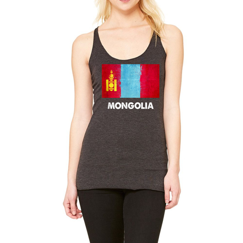 Mongolia Flag Shirt  Mongolian T Shirt Racerback Tank by rainandehay | Artistshot