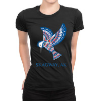 Skagway Alaska Kingfisher Native American Indian Bird Art T Shirt Ladies Fitted T-shirt | Artistshot