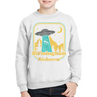 Birmingham Alabama Ufo Alien Hunter Ironic 80s State Pride T Shirt Youth Sweatshirt | Artistshot