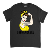 Womens Endometriosis Warrior Unbreakable T Shirt Awareness Gift T Shir Classic T-shirt | Artistshot