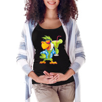 Parrots Drinking Margarita Hawaiian Birds Funny Family Cute Tank Top Maternity Scoop Neck T-shirt | Artistshot