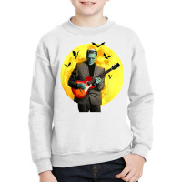 Frankenguitar Frankenstein Plays Electric Guitar Halloween T Shirt Youth Sweatshirt | Artistshot