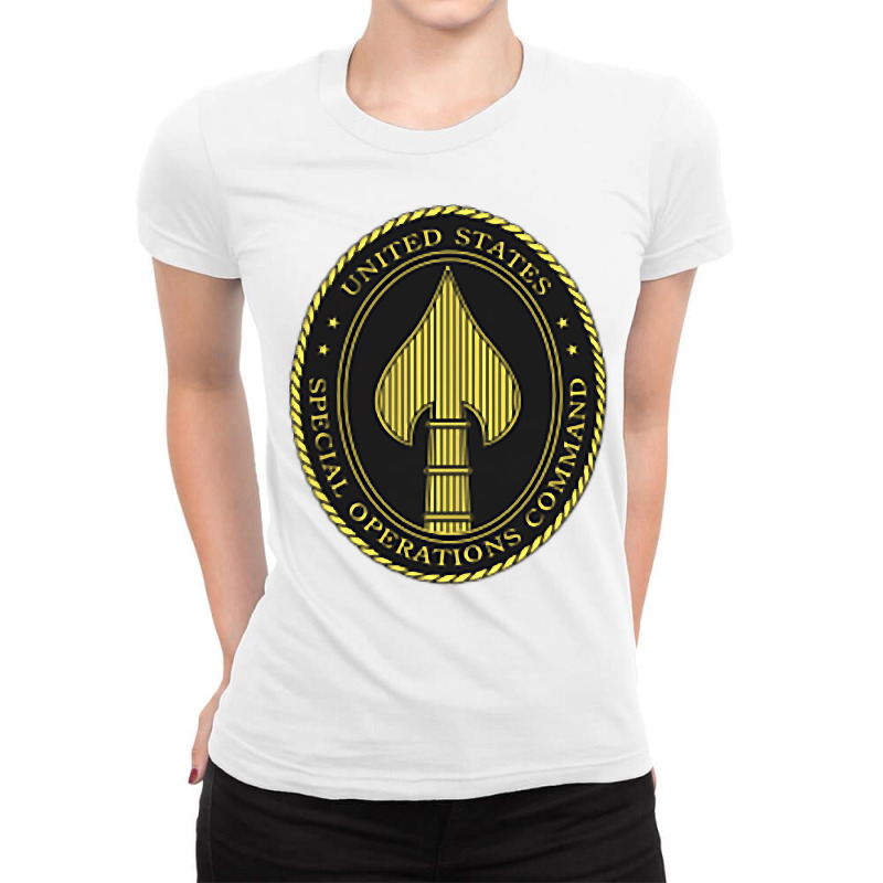 Us Special Operations Command Socom Military Morale T Shirt Ladies Fitted T-Shirt by copedoire | Artistshot