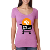 Bitcoin Funny Women's Triblend Scoop T-shirt | Artistshot