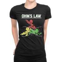 Ohms Law Funny Shirt.electrical Electronics Engineer Funny T T Shirt Ladies Fitted T-shirt | Artistshot