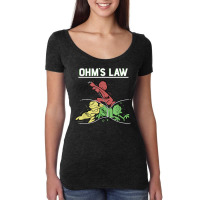 Ohms Law Funny Shirt.electrical Electronics Engineer Funny T T Shirt Women's Triblend Scoop T-shirt | Artistshot