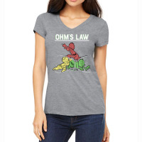 Ohms Law Funny Shirt.electrical Electronics Engineer Funny T T Shirt Women's V-neck T-shirt | Artistshot