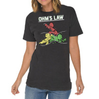 Ohms Law Funny Shirt.electrical Electronics Engineer Funny T T Shirt Vintage T-shirt | Artistshot