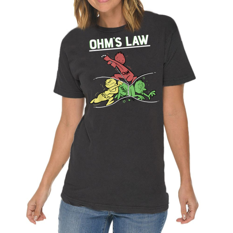 Ohms Law Funny Shirt.electrical Electronics Engineer Funny T T Shirt Vintage T-Shirt by corni3t6 | Artistshot